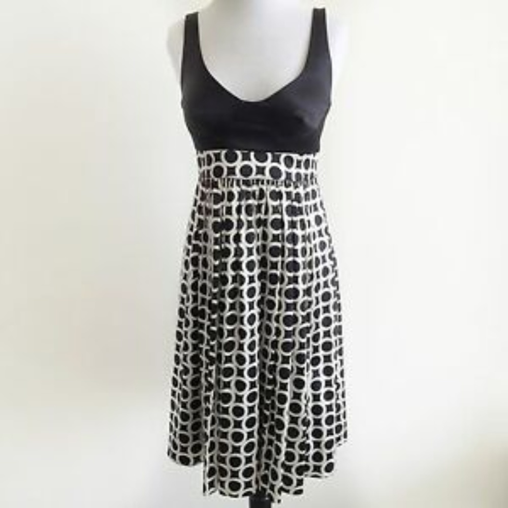 Arden B Geometric Circle Print Dress